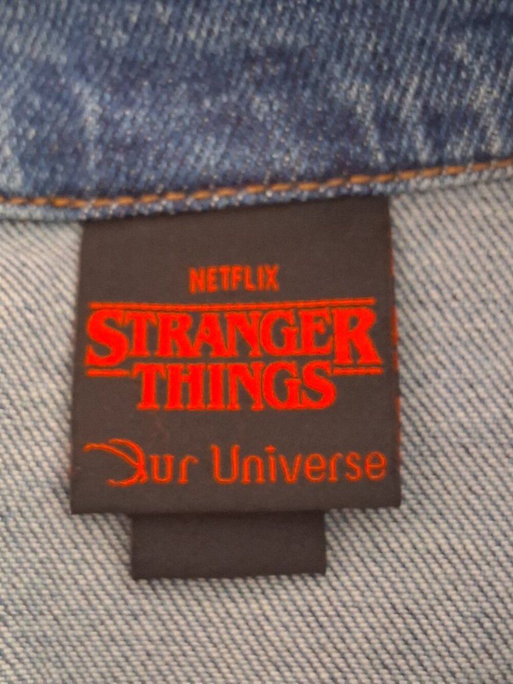 Stranger Things Hellfire Club Demobat Slayer Denim Vest XS Eddie Munson Sleeve - Picture 5 of 5